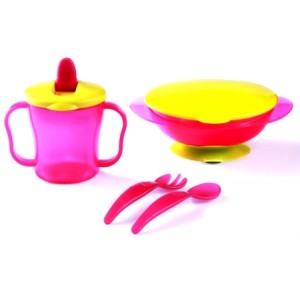 Súprava na kŕmenie BABY ONO, ružová